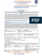 Study of Fin Performance of NTPC