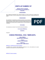 CÓDIGO PROCESAL COVIL Y MERCANTIL