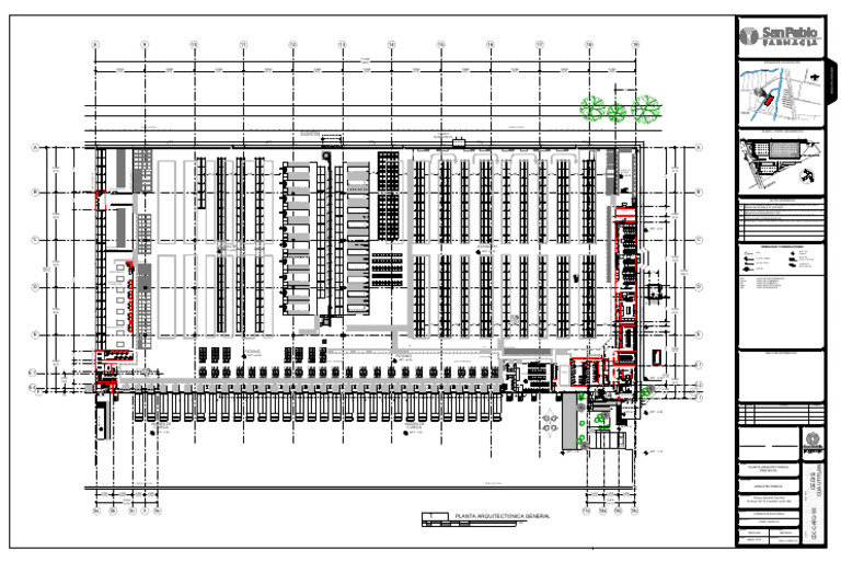 Planos Arquitectónicos CEDIS San Pablo | PDF
