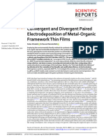 Convergent and Divergent Paired Electrodeposition of Metal-Organic Framework Thin Films