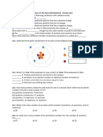 Structure of The Atom Worksheet