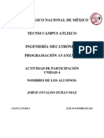 PRGA - ActividaParticipación1-U4 - DURAN - DIAZ - J - O