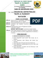 Programa de Aniversario 2023