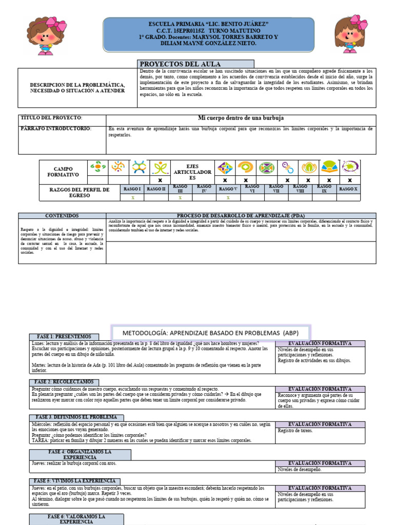 Reconocimiento de Límites Corporales | PDF | Aprendizaje