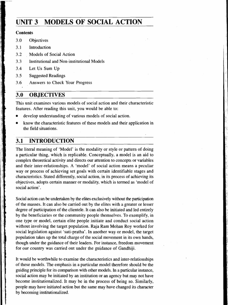 Social Action Model PDF Dialectic Logic