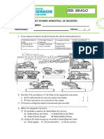 Iii Examen Biemestral de Religión