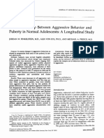 The Relatioship Between Aggressive Behavior and Puberty in Normal Adolescents - Filkenstein