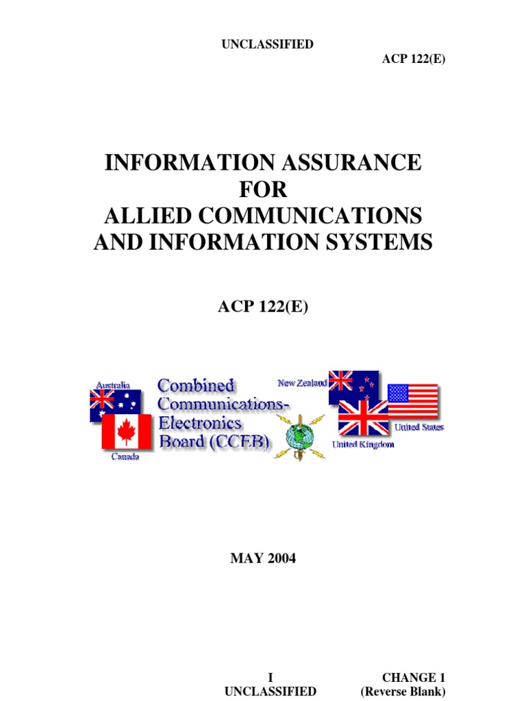 Information Assurance for ACP 122(E) | PDF | Information Security ...