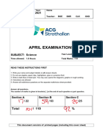 Yr9 Semester 1 Exam 2021