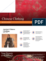 Chinese Clothing Throughout Time