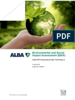 ALBA Tridi Indonesia PET Recycling Facility ESIA