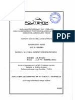 DJJ30113 Material Science and Engineering Sesi Ii Jun 2022