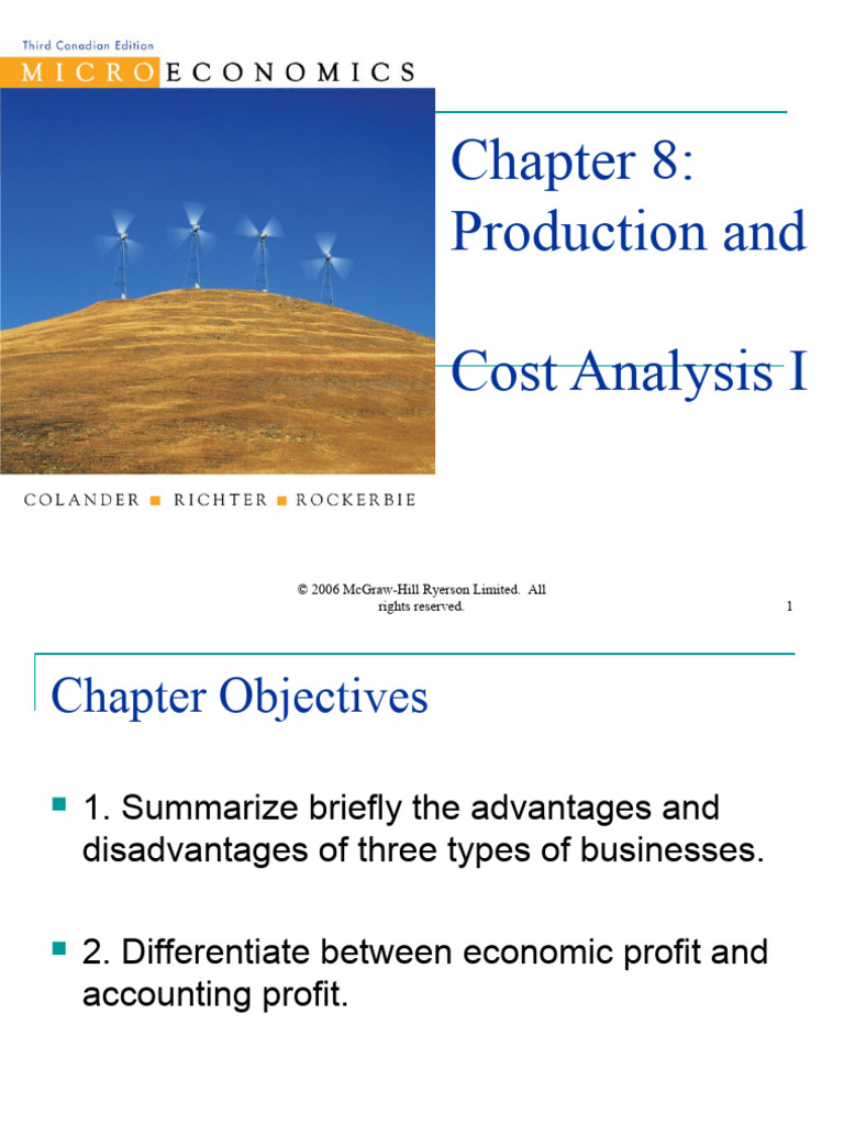 Production and Cost Analysis 1 | PDF | Long Run And Short Run ...