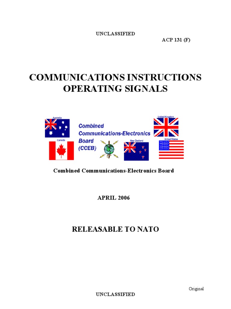 ACP 131: Military Communications Signals | PDF | Hertz | Information ...