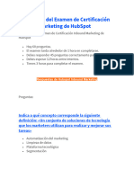 Respuestas Del Examen de Certificación Inbound Marketing de HubSpot