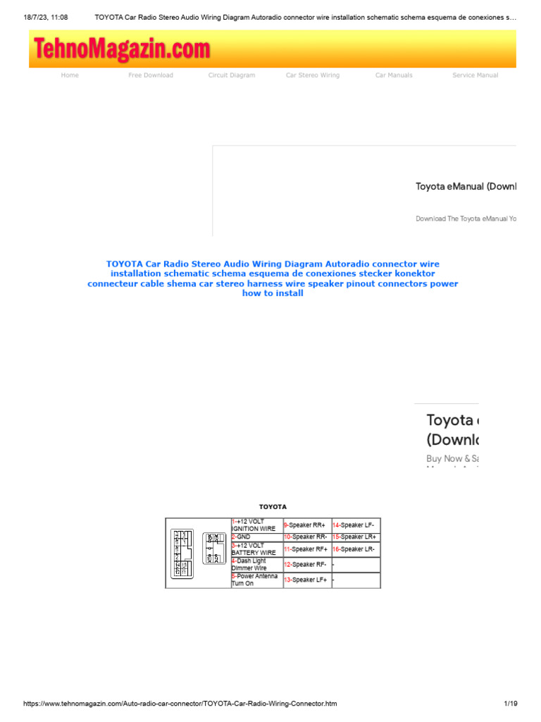 Toyota e (Downlo | PDF | Electrical Wiring | Toyota
