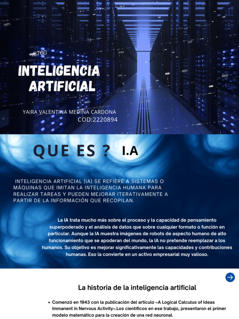 Historia y conceptos de la IA | PDF | Inteligencia artificial ...