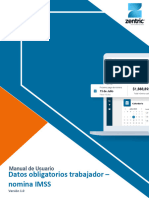 Datos Obligatorios Trabajador - Nomina IMSS: Manual de Usuario