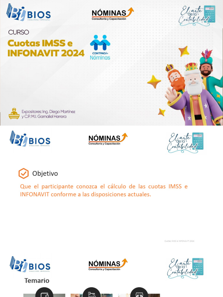 Cálculo de Cuotas IMSS e INFONAVIT 2024 | PDF | Salario mínimo | Estado ...
