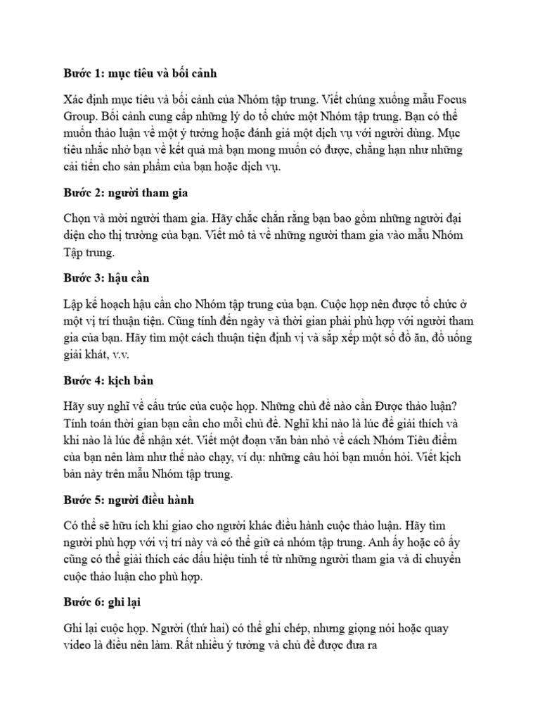 Focus Group | PDF