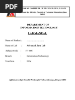 It - 506 - Advanced Java Lab Manual Updated