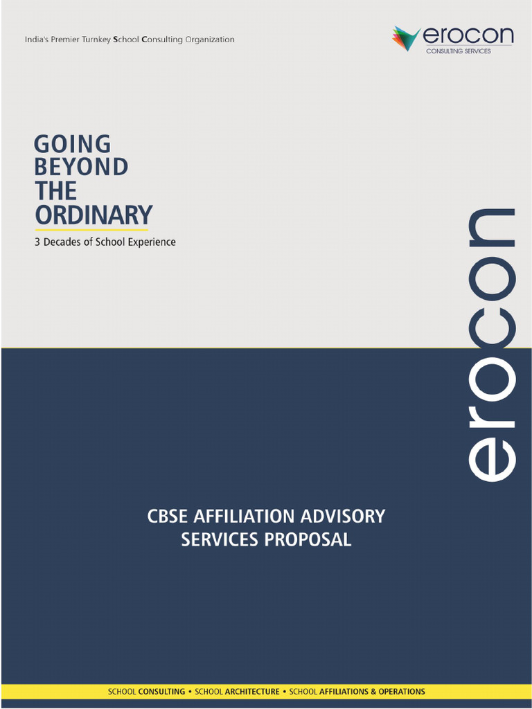 CBSE Affiliation Advisory Services | PDF | Career & Growth | Finance ...