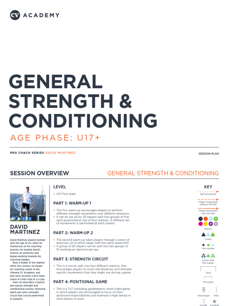 U17 Soccer Strength & Conditioning Plan | PDF | Defender (Association ...