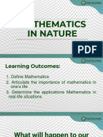 Lesson 1 Mathematics in Nature