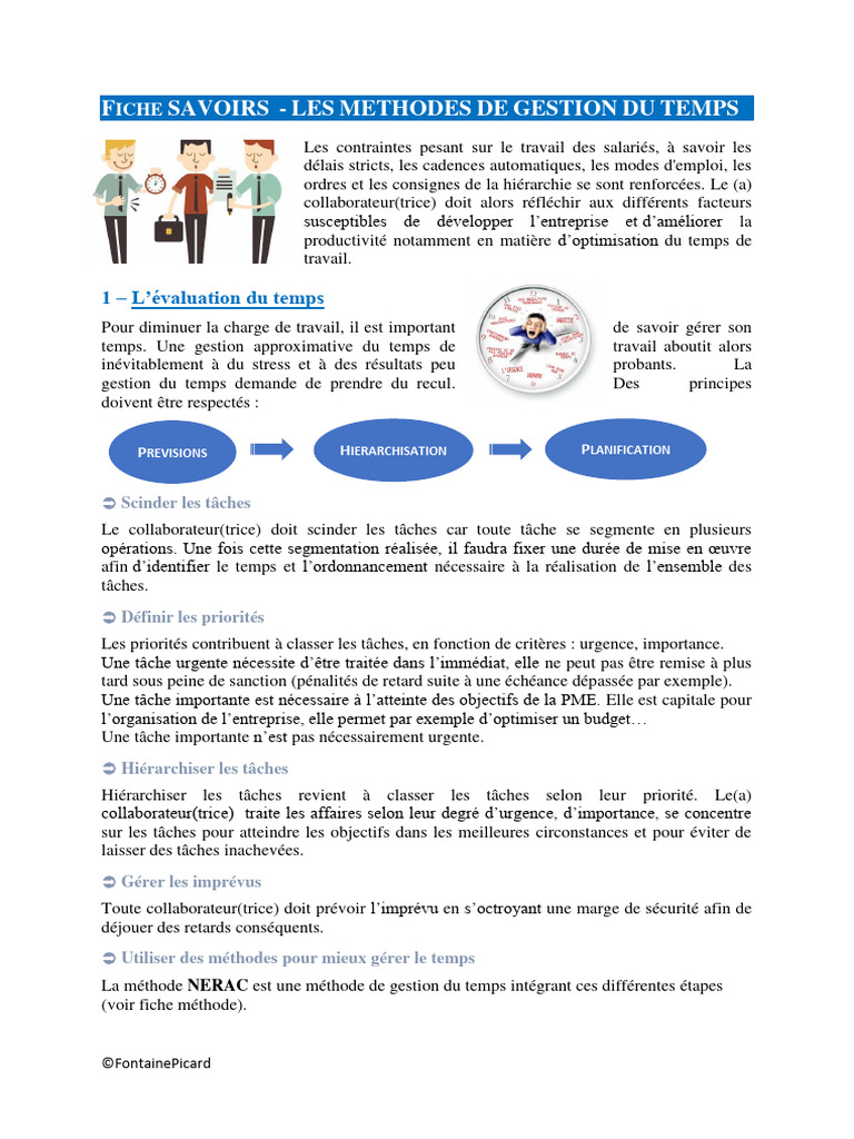 Méthodes et Outils de Gestion du Temps | PDF | Affaires | Finance et ...