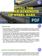 Chapter 10 Testing The Tensile Strength of Steel Bars