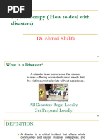 Psychotherapy (How To Deal With Disasters)