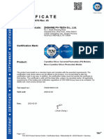 Ammonia Certificate IEC 62716 TUV SUD Single Glass Module20230203