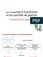 Introduction À La Prévision Et Au Contrôle de Gestion: Processus 8 & 9 Chapitre 1