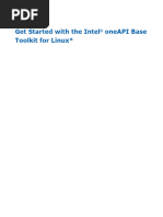 Oneapi Base Toolkit - Get Started Guide Linux - 2023.0 766893 766894