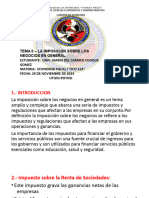 1 Tema 6 LA IMPOSICION SOBRE LOS NEGOCIOS EN GENERAL