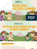 Module - 24 Physical Development of High School Learners