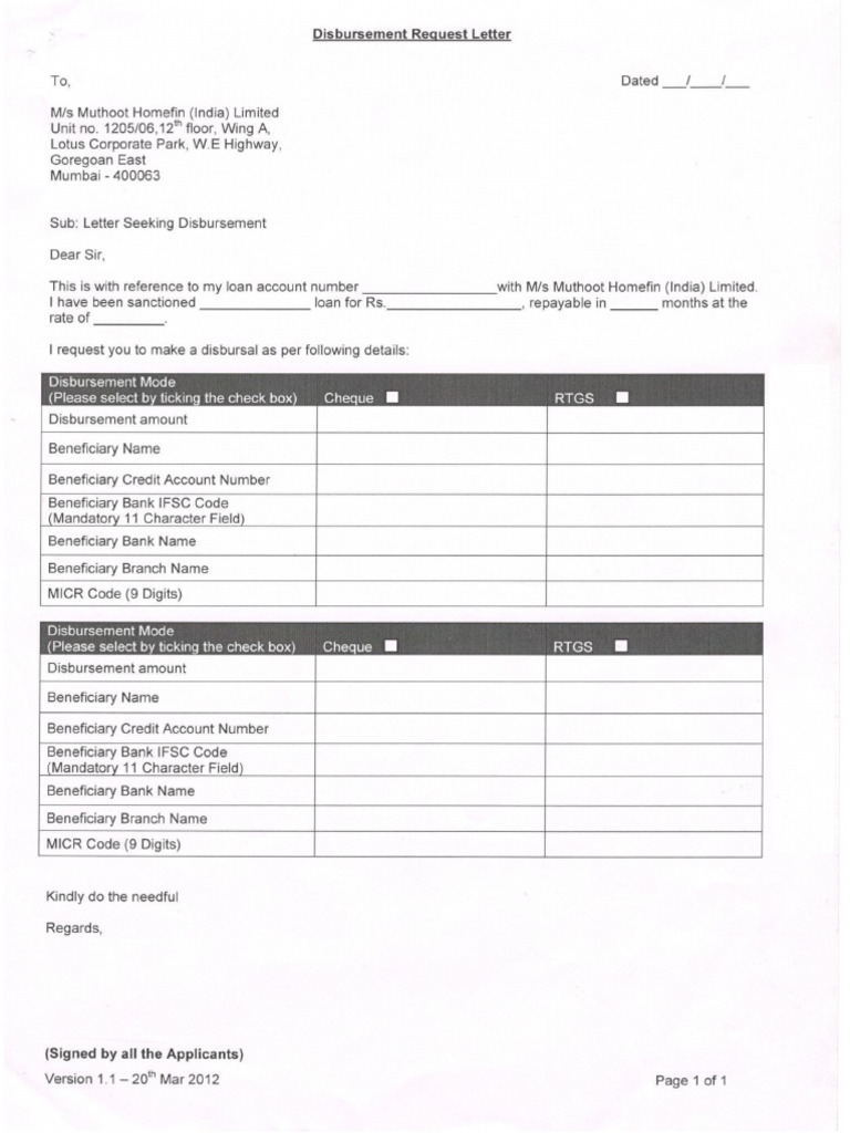 DRF-Disb Request Form | PDF
