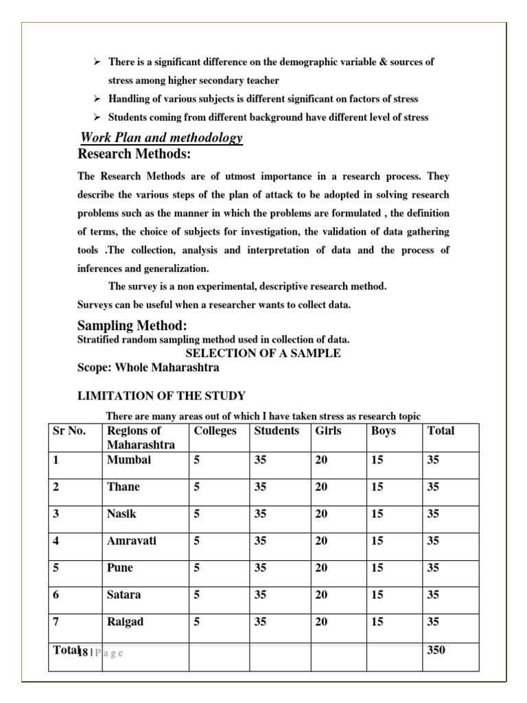 05 work plan limitations 1 pdf sampling statistics adolescence