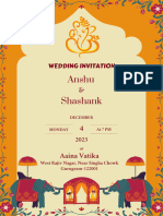 Anshu Wedding Card