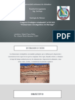 Formaciones Estratigráficas de Durango