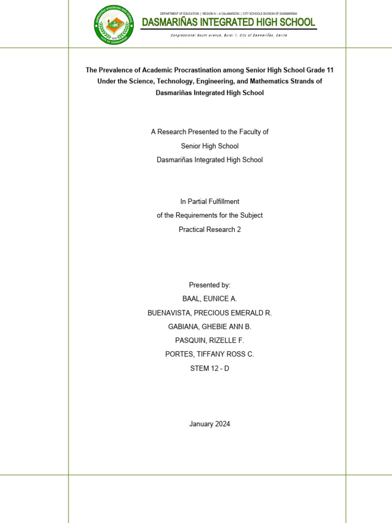 Prevalence Of Procrastination Pdf Professional Skills Procrastination