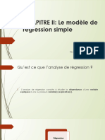 Chapitre II - Le Modèle de Régression Simple