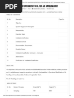 Installation Qualification Protocol For Air Handling Unit - Pharmaceutical Guidance