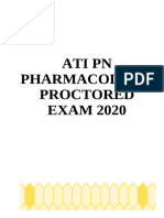 Pharmacology Proctored Exam 2020