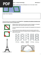 Structures 2 - Strengthening Frame Structures & Pylons - Grade 8 Technology