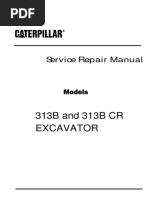 313B and 313B CR Excavator: Service Repair Manual