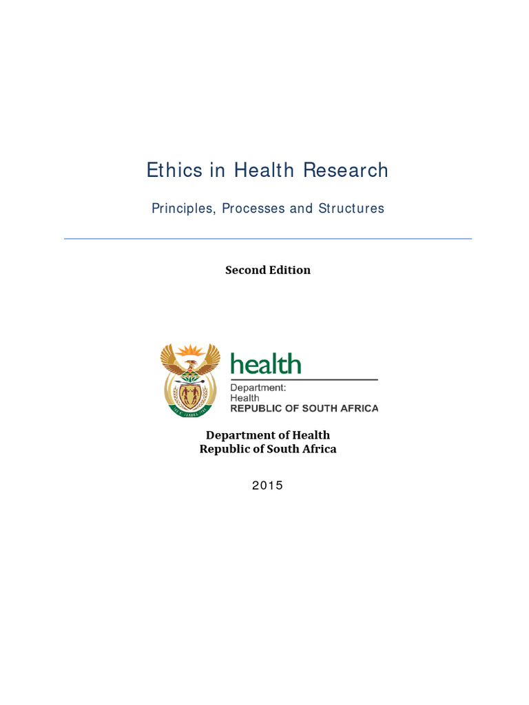 DOH Ethics in Health Research 2015 | PDF | Institutional Review Board ...
