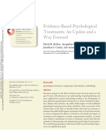 Barlow Et Al 2013 Evidence Based Psychological Treatments An Update and A Way Forward