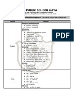 Class - VIII - Syllabus 2023-24