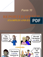 Form 11: Reported Speech